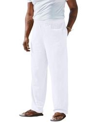 Kingsize - Big & Tall Elastic Waist Gauze Cotton Pants - Lyst