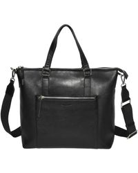 Club Rochelier - Ladies Large Leather Crossbody Business Tote Bag - Lyst