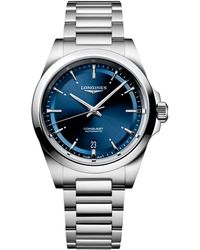 Longines - Swiss Automatic Conquest Stainless Steel Bracelet Watch 38mm - Lyst