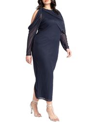 Eloquii - Plus Size Cold Shoulder Maxi Dress - Lyst