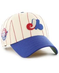 '47 - X Rawlings Natural/royal Montreal Expos Pinstripe Clean Up Adjustable Hat - Lyst