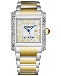 Stuhrling - Elan 4088.3 S Rectangular Quartz Watch - Lyst