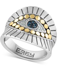 Effy - Effy Multicolor Diamond Evil Eye Ring (1/10 Ct. T.w. - Lyst