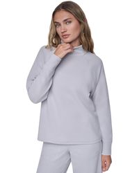 DKNY - Thermal Funnel-neck Raglan Pullover - Lyst