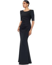 Xscape - Embellished Scuba Boat-neck Gown - Lyst