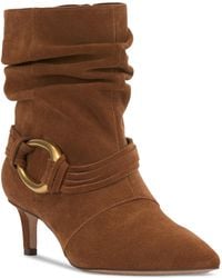 Vince Camuto - Kirpa Slouch Embellished Mid-heel Dress Booties - Lyst