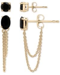 Macy's - 2-pc. Set Stud & Chain Drop Earrings - Lyst