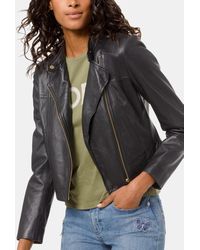 Michael Kors - Michael Leather Moto Jacket - Lyst