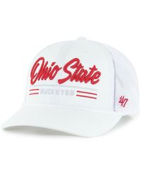 '47 - Ohio State Buckeyes Garner Rope Trucker Adjustable Hat - Lyst