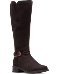 Clarks - Maye Aster Buckled Riding Boots - Lyst