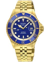Gevril - Wall Street Swiss Automatic Ip Bracelet Watch - Lyst