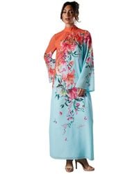 Coast - Printed Tie Back Column Maxi Dress - Lyst