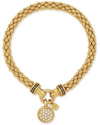 Details about   Nine West Gold Tone Link Stretch Bracelet One Size Gold tone #221 