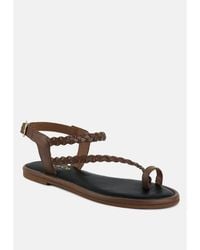 Rag & Co - Stallone Braided Flat Sandals - Lyst