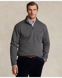 Polo Ralph Lauren - Big & Tall Double-knit Mesh Quarter-zip Pullover - Lyst