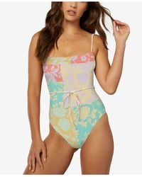 ONeill Womens Seraphina Long Sleeve One Piece Hybrid Swimsuit L Multi