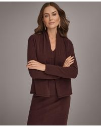 Donna Karan - Open Front Cashmere Cardigan - Lyst
