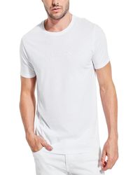 Guess - Embroidered Logo T-shirt - Lyst
