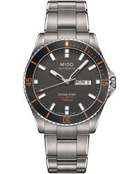 MIDO - Swiss Automatic Ocean Star Captain V Titanium Bracelet Watch 42.5mm - Lyst