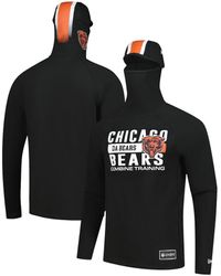 KTZ - Chicago Bears Functional Fandom Balaclava Helmet Stripe Tri-blend Hoodie - Lyst