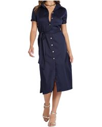 Bishop + Young - Bishop + Young Bishop + Young Lauren Button Front Shirt Dress - Lyst