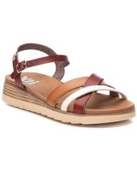 Xti - Low Wedge Strappy Sandals By - Lyst