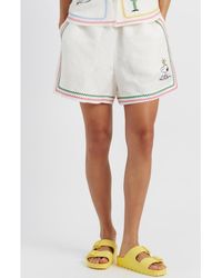 Chinti & Parker - Linen-cotton Peanuts Vacation Shorts - Lyst