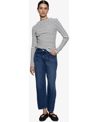 Sanctuary - Striped Boat-neck Long-sleeve T-shirt - Lyst