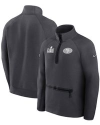 Nike - San Francisco 49ers Super Bowl Lviii Opening Night Tech Fleece Half-zip Pullover Top - Lyst