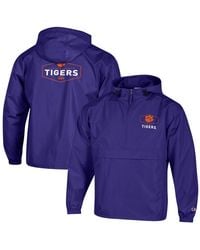 Champion - Clemson Tigers Delay Packable Half-zip Jacket - Lyst