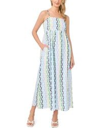 Cece - Spaghetti Strap Square Neck Dress - Lyst