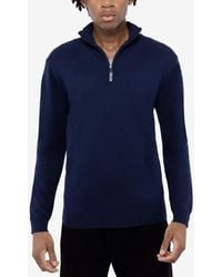 Xray Jeans - Quarter Zip Mock Neck Sweater - Lyst