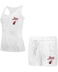Concepts Sport - White Miami Heat Quartz Tank Top Shorts Set - Lyst
