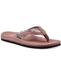 White Mountain - Bays Round Toe Flat Sandals - Lyst