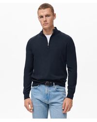 Mango - Perkins Neck Wool Sweater - Lyst