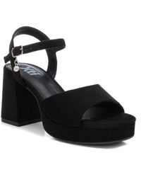 Xti - Heeled Suede Sandals With Platform By - Lyst