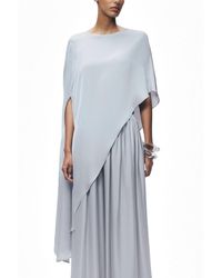 Nocturne - Draped Cape Blouse - Lyst