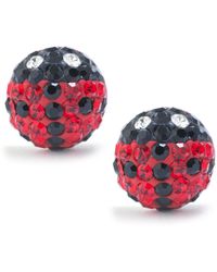 Giani Bernini - Black And Red Pave Crystal Lady Bug Stud Earrings Set - Lyst