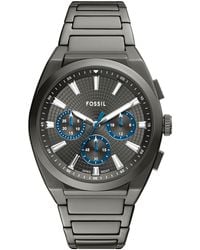 Fossil - Everett Chronograph Stainless Steel Watch - Lyst