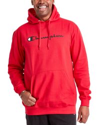 Champion All Over Logo Mens Hoodie in Black for Men Lyst
