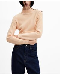 Mango - Shoulder Buttons Sweater - Lyst