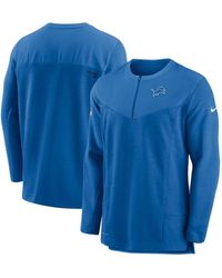 Detroit Lions Hooded 1/4 Zip Coach Pullover Jacket - 091201811304