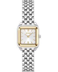 BOSS - Mae Petite Quartz Basic Mini Stainless Steel Watch - Lyst
