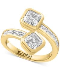 Effy - Effy Lab Grown Diamond Fancy & Baguette Bezel Bypass Ring (2-5/8 Ct. T.w. - Lyst