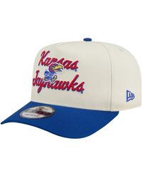 KTZ - Cream/royal Kansas Jayhawks Vintage Chainstitch 9fifty A-frame Snapback Hat - Lyst