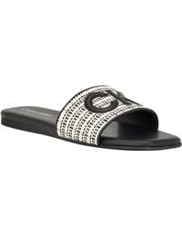 Calvin Klein - Yides Slip-on Square Toe Flat Sandals - Lyst