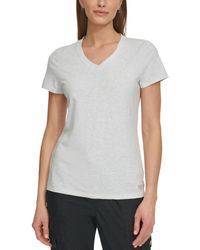 DKNY - Sport V-neck Short-sleeve T-shirt - Lyst