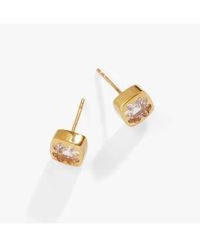ALEX AND ANI - Alex Ani Crystal Clover Mini Stud Earrings - Lyst