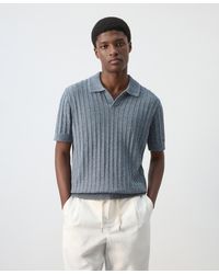 Mango - Cotton Fine-knit Polo Shirt - Lyst