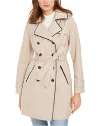 guess pink trench coat